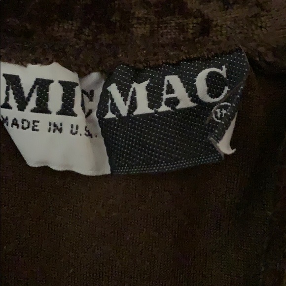 Vintage Mic MaC Women’s Velour Mock Neck Top - Picture 4 of 7